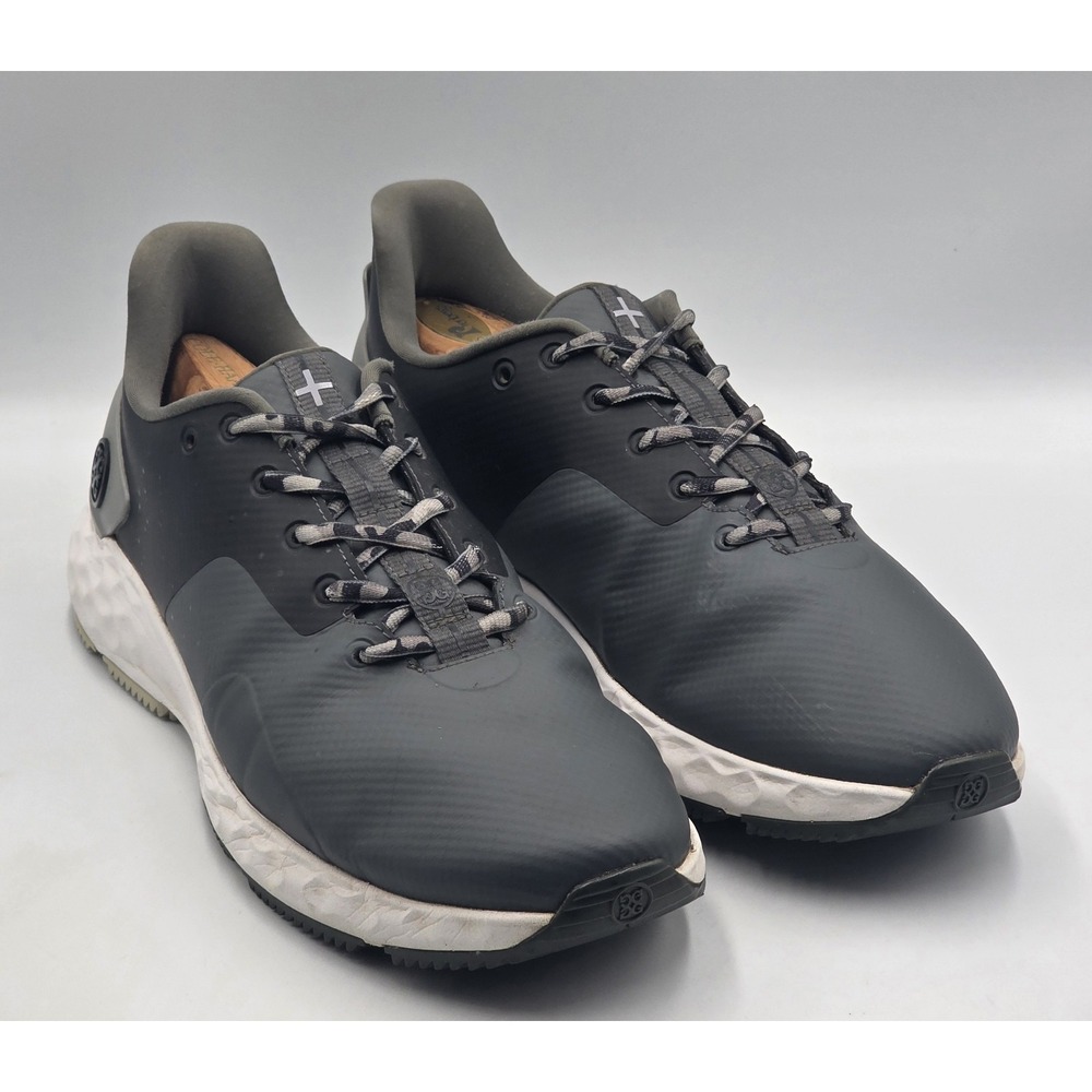G/FORE MG4+ O2 Mens 12.5 Spikeless Golf Shoes Gray Black White Waterproof GUC